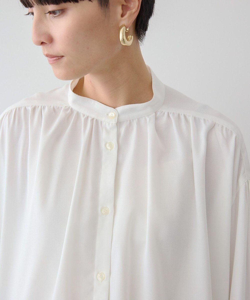 AMERICAN HOLIC ＳＥＴ　イージーケアギャザーシャツ＋ニットベスト 