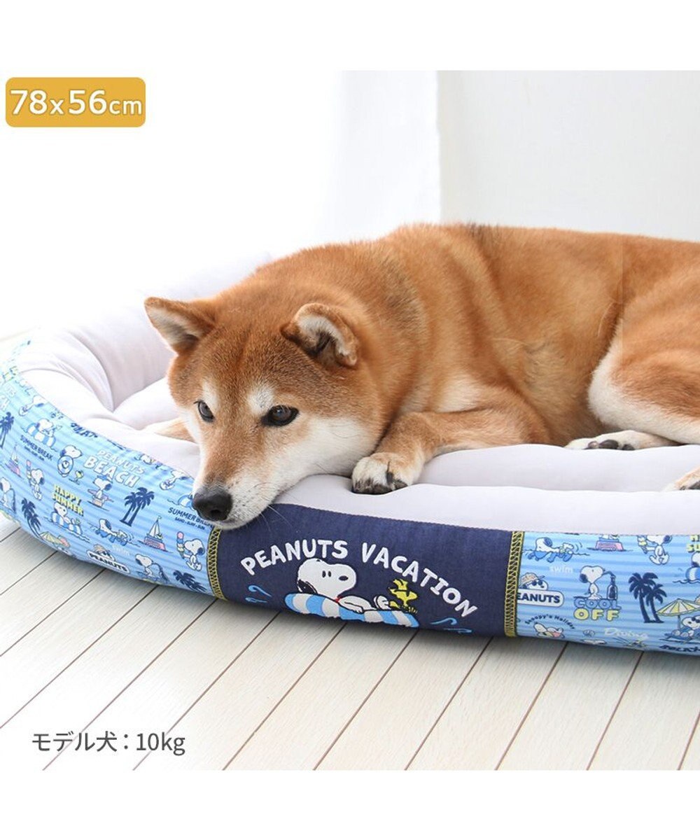 PET PARADISE スヌーピー クールカドラー 角型《バケーション柄》 中型犬 
