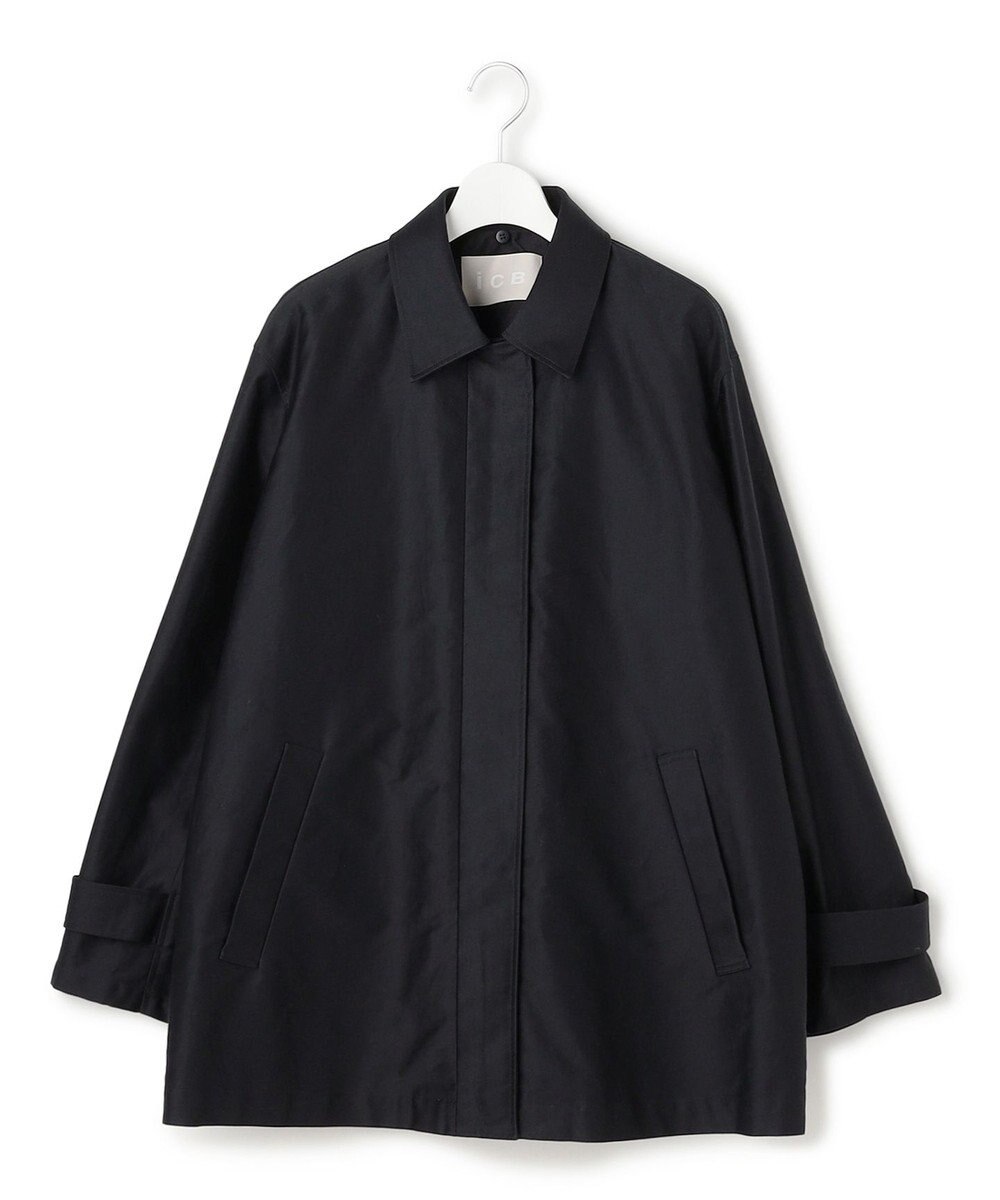 ICB L 【配色襟取り外し可能】ライトモールスキン キルトライナー付きバーンジャケット 