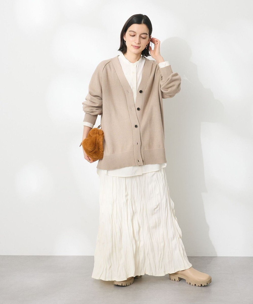 CRAFT STANDARD BOUTIQUE アウトリンキングニットカーディガン 