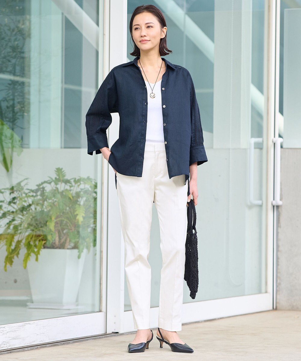 自由区 【接触冷感・吸湿・速乾・XXSサイズあり】COOLMAX テーパードパンツ 