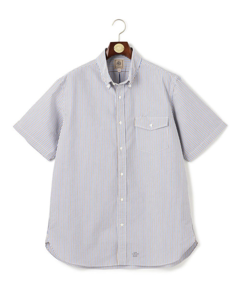 J.PRESS MEN 【KING SIZE】【吸水速乾 / 高通気性】【クールマックス】サッカーストライプ シャツ / B.D. 