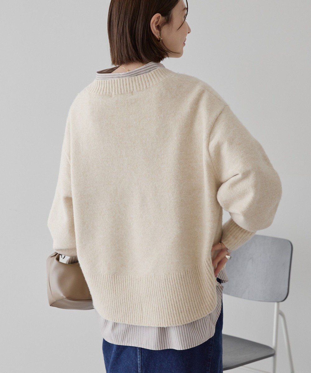 AMERICAN HOLIC ワイドリブVネックプルオーバー 