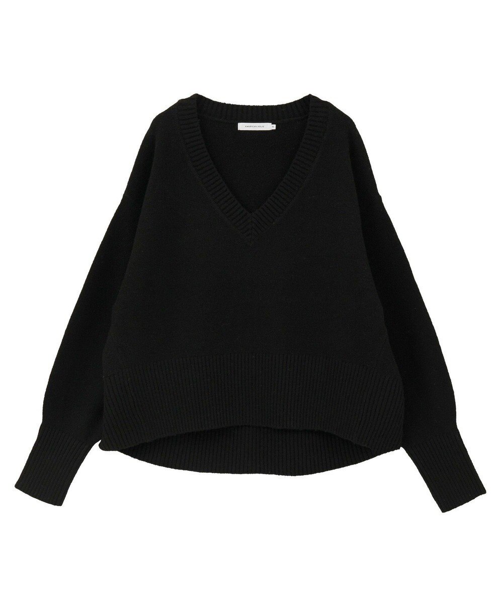 AMERICAN HOLIC ワイドリブVネックプルオーバー 