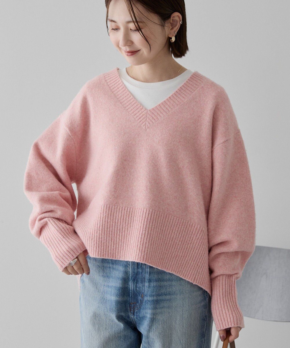 AMERICAN HOLIC ワイドリブVネックプルオーバー 