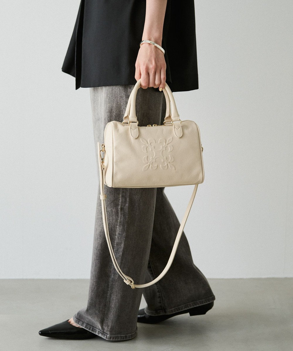 russet 《composition》レザー2WAYミニボストンバッグ(CE-1684) 