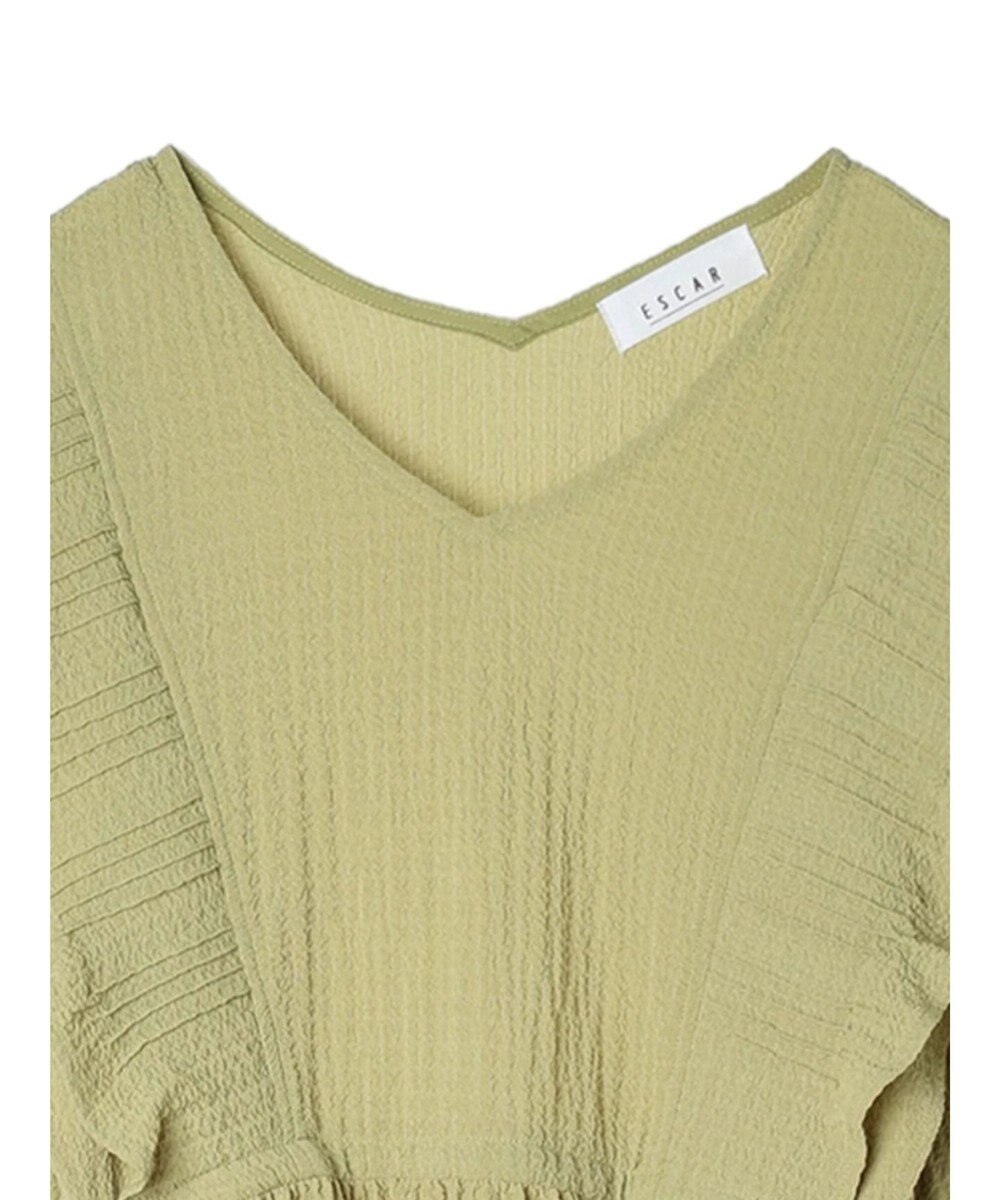 Green Parks ■ＥＳＣＡＲ　ピンタックフレアスリーブワンピース 