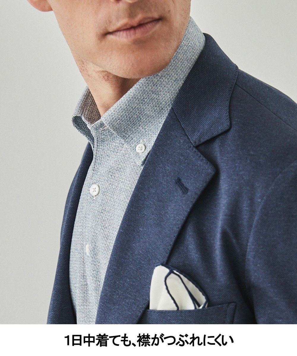GOTAIRIKU 麻混・襟しっかり【洗える/通気性】ノルマンディーリネン ボタンダウンポロシャツ(25/26年モデル) 