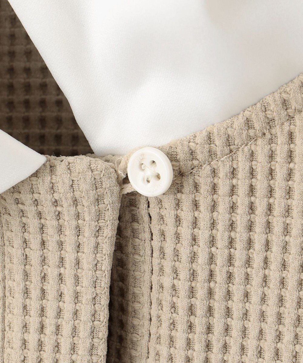 23区GOLF 【23Fondation/WOMEN】【UVケア】テクニカルワッフル ポロ 