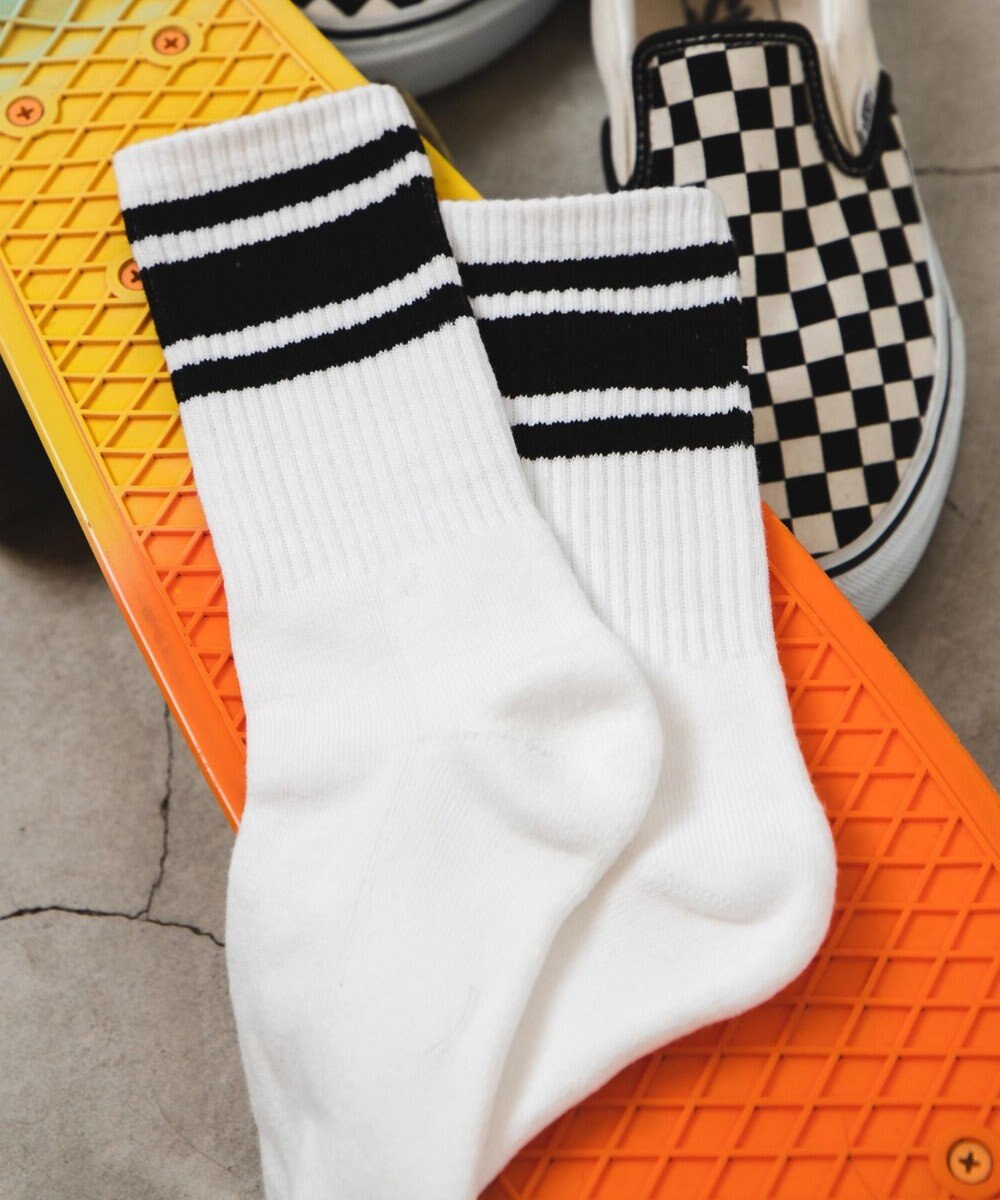 WEGO 底パイルラインソックス 