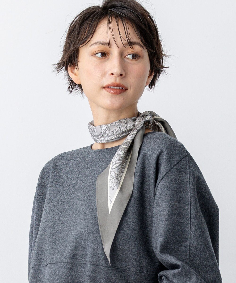 23区 Erica ペイズリー柄 ダイヤ スカーフ 