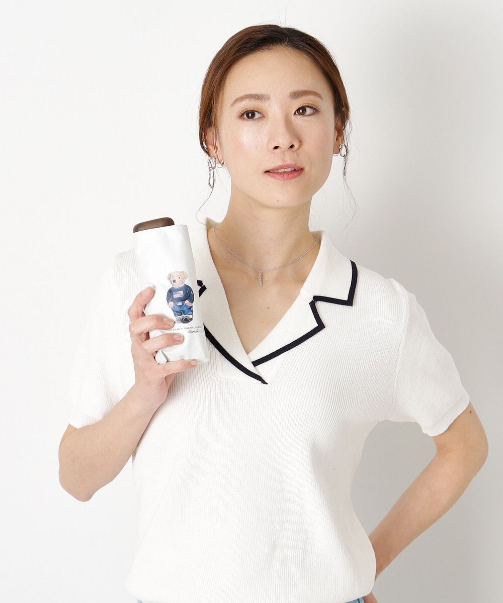 MOONBAT 【WEB限定】POLO RALPH LAUREN(ポロ ラルフローレン) 晴雨兼用日傘 折りたたみ傘 コンパクト ポロベア 一級遮光 遮熱 UV 
