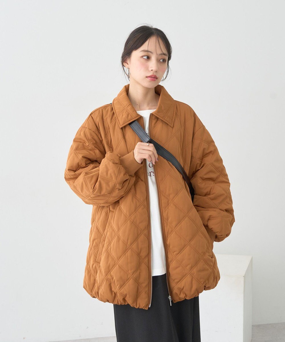 earth music&ecology 【WEB限定】ダブルステッチキルティングコート 