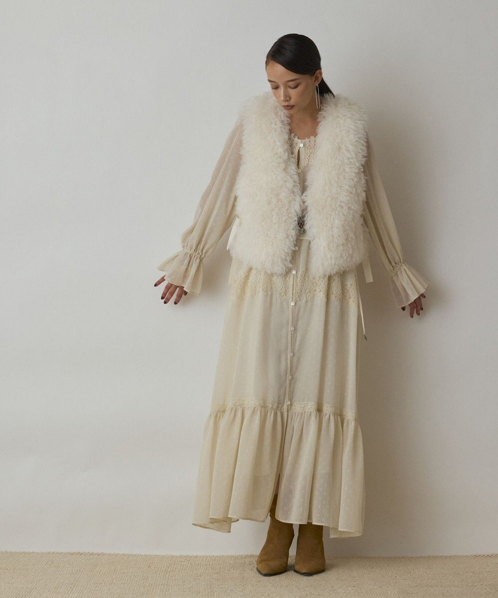 GRACE CONTINENTAL ショ－トファ－ジレ 