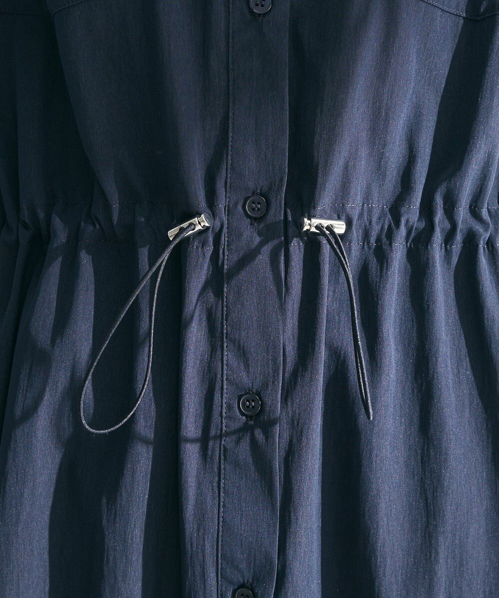 Green Parks ミディ丈ミリタリーシャツワンピース 