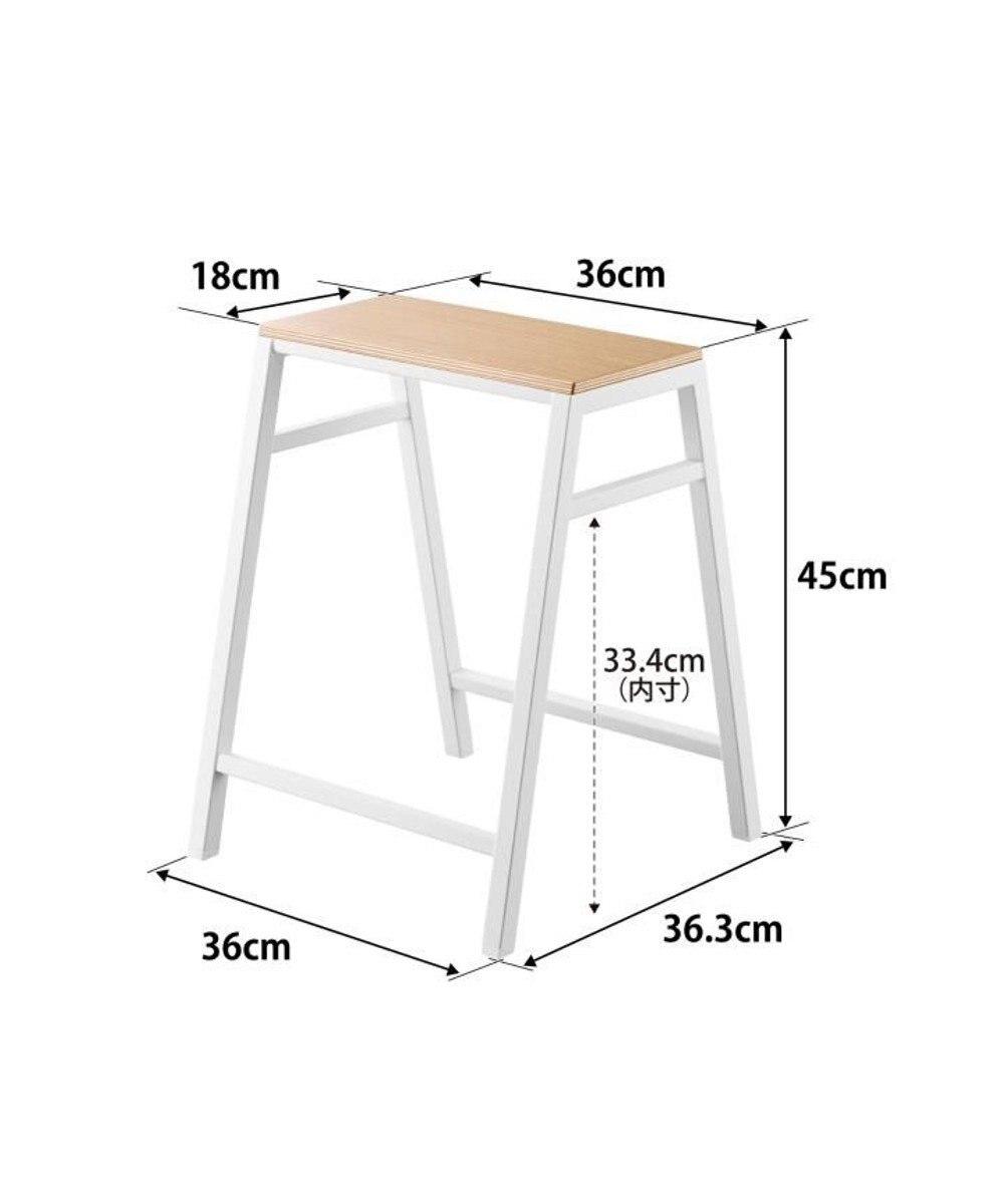 tower スツール タワー H45  ホワイト 