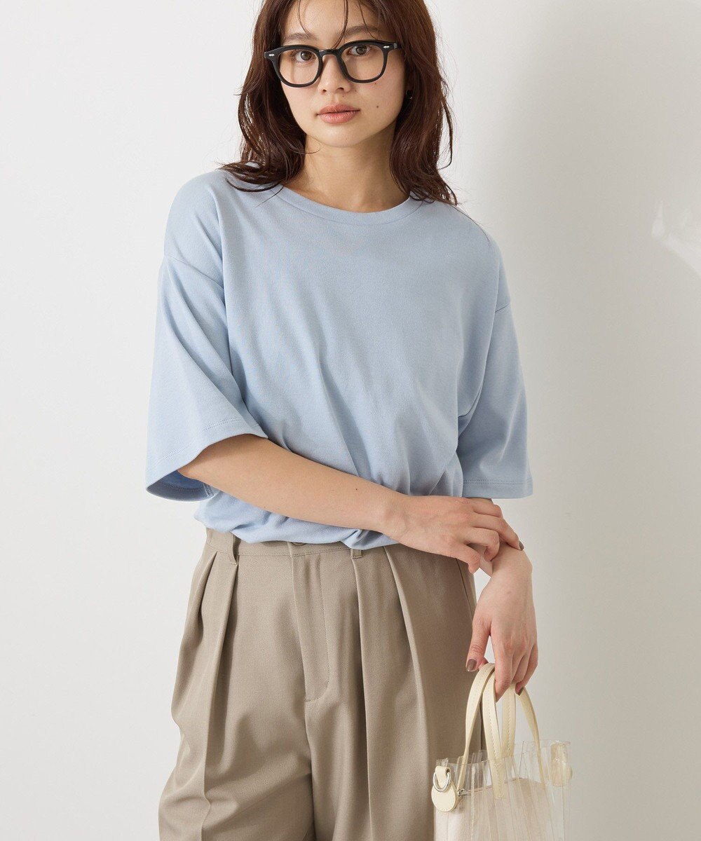 AMERICAN HOLIC 【接触冷感】スムースルーズクルーネックＴシャツ 