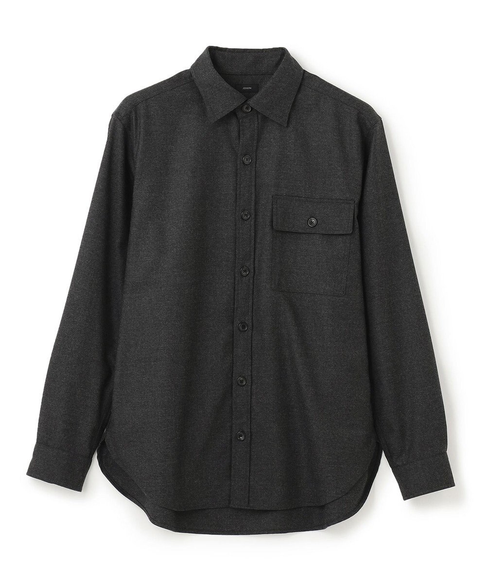 JOSEPH HOMME LIGHT COMFORT WOOL SHIRT 