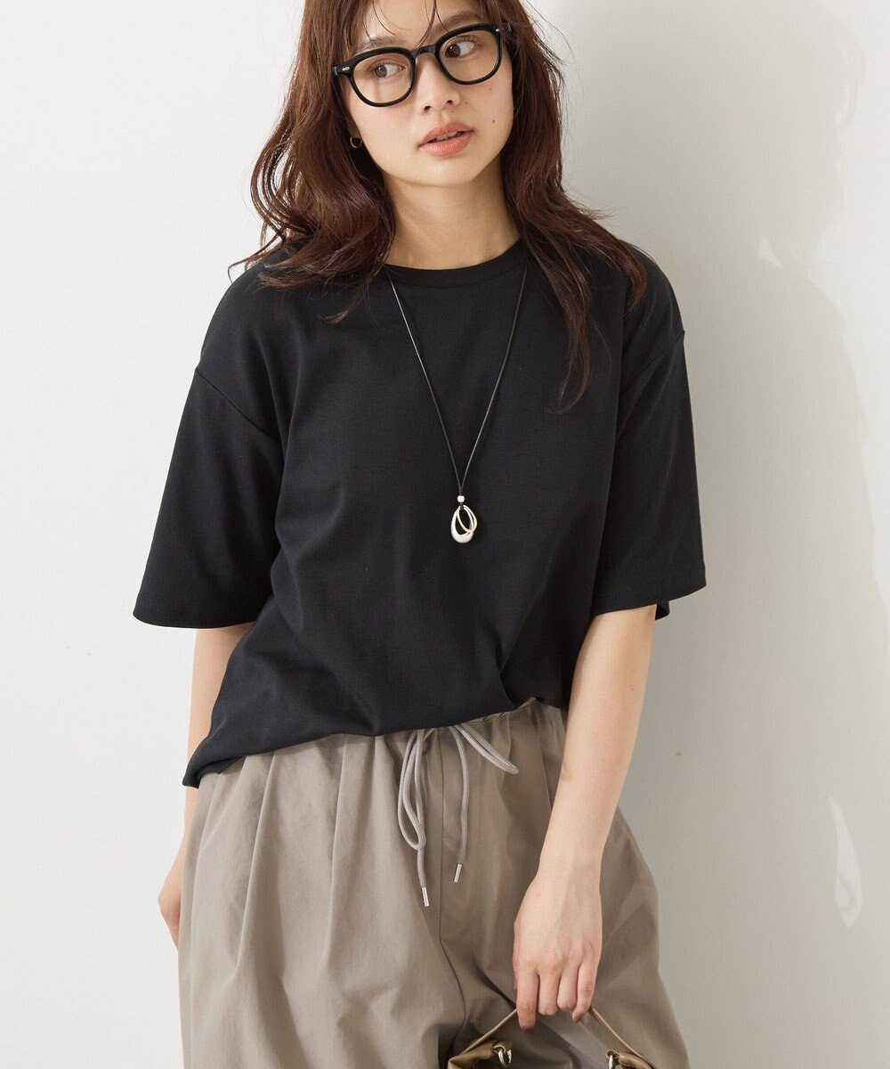 AMERICAN HOLIC 【接触冷感】スムースルーズクルーネックＴシャツ 