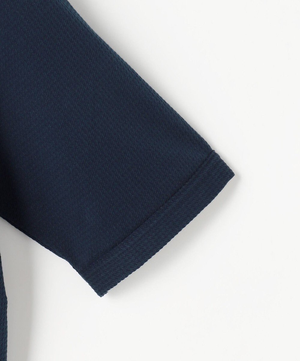 JOSEPH ABBOUD 【オーガニックコットン使用・JAPANファブリック】ミニ千鳥サッカー ポロシャツ 