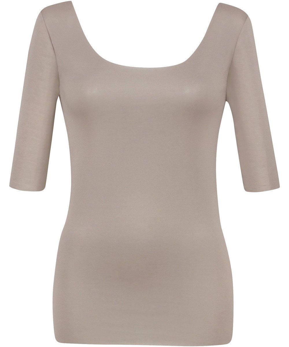 Wing インナー 【綿の贅沢オーガニック　フラットタイプ】 オーガニックコットン混素材 ひびきにくくさらっと薄くて軽い ５分袖 EL1548 ウイング／ワコール 