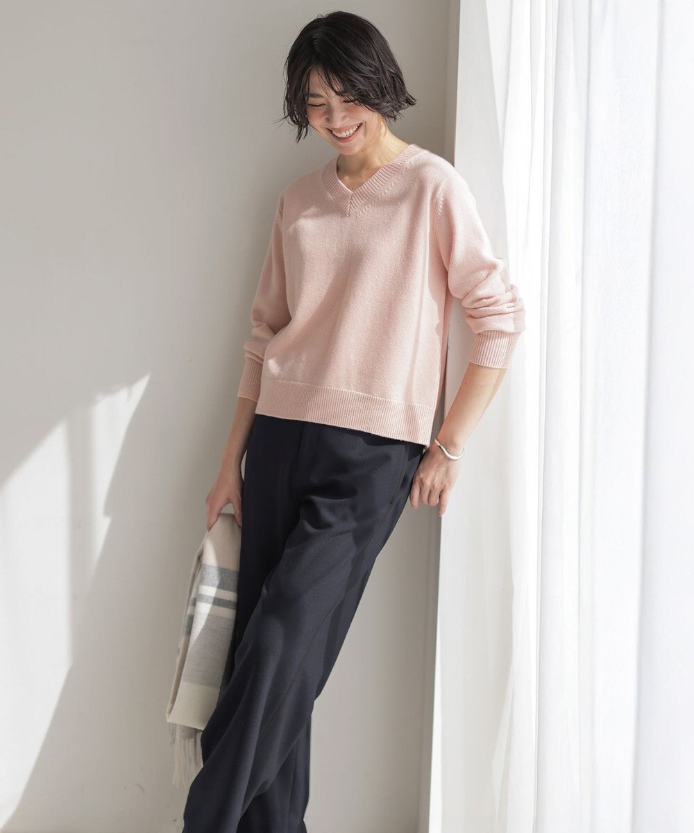 J.PRESS LADIES CASHBIT NEO Vネック ニット 
