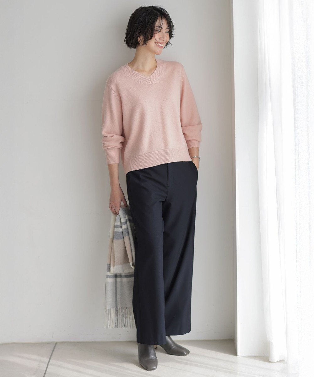 J.PRESS LADIES CASHBIT NEO Vネック ニット 