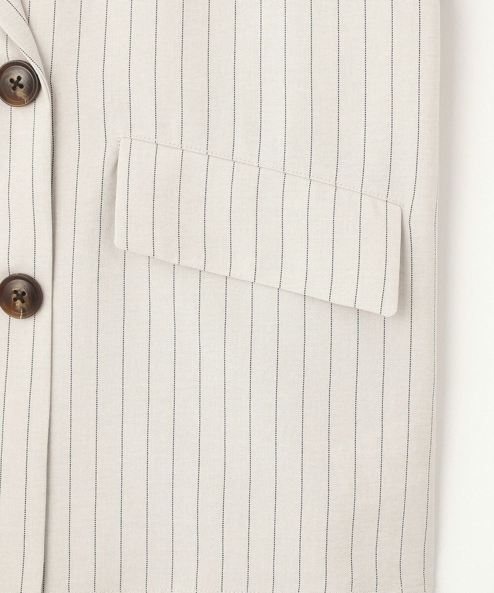 earth music&ecology 【セットアップ対応】リネンライクダブルジャケット 