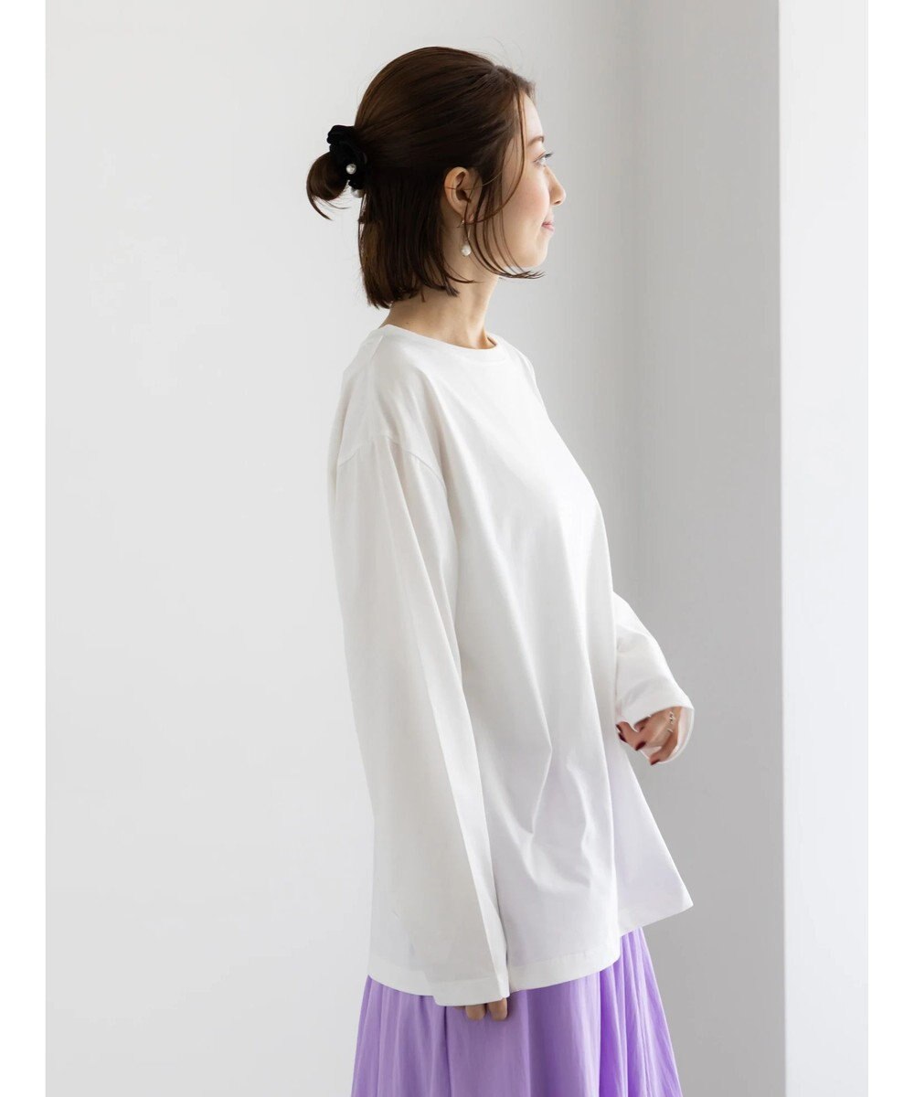 Te chichi 【泉 里香さん着用・Oggi.jp10/23掲載】シルケットロングスリーブTシャツ 