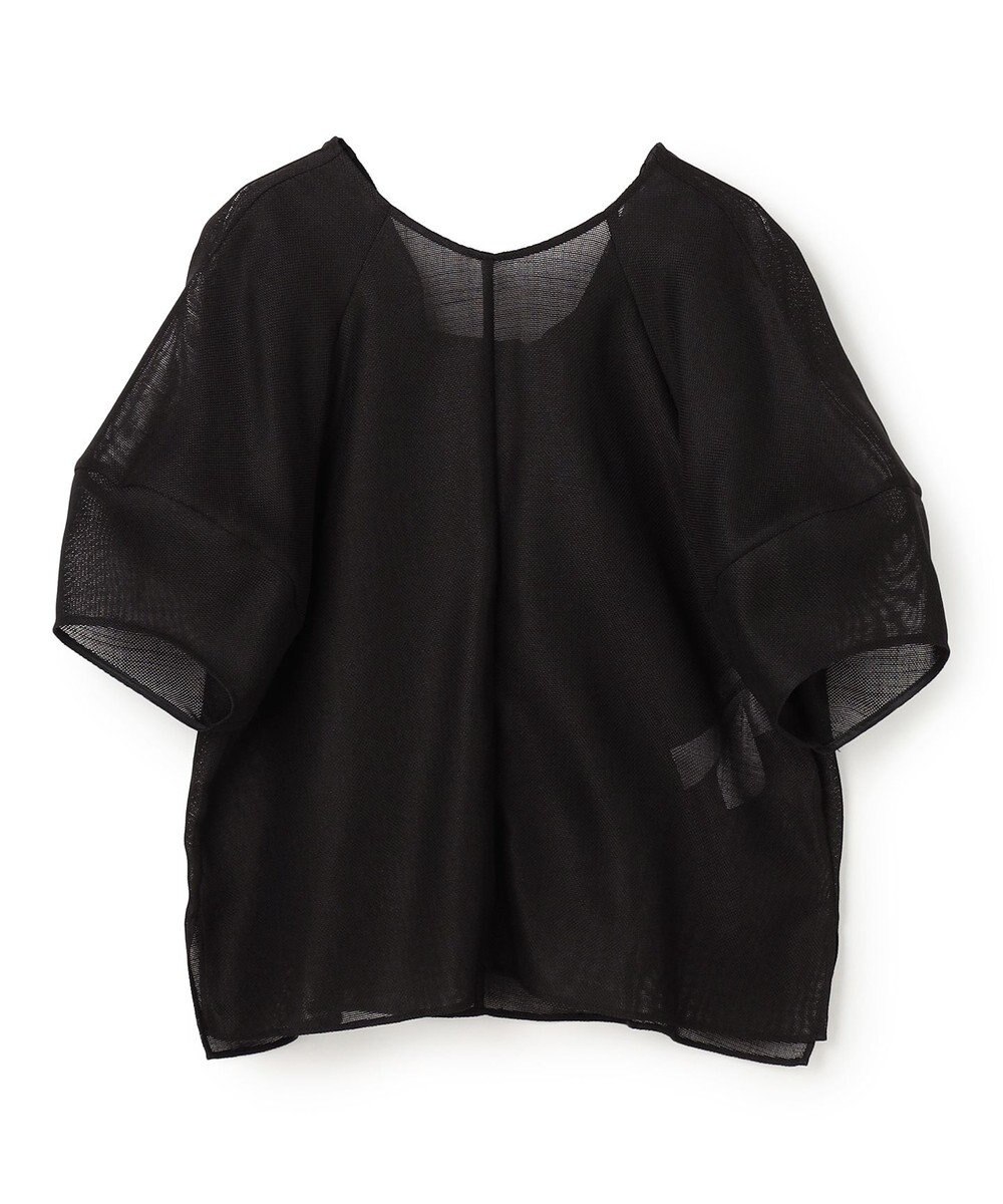 BEIGE， LIATRIS / バックリボン ハーフスリーブブラウス 