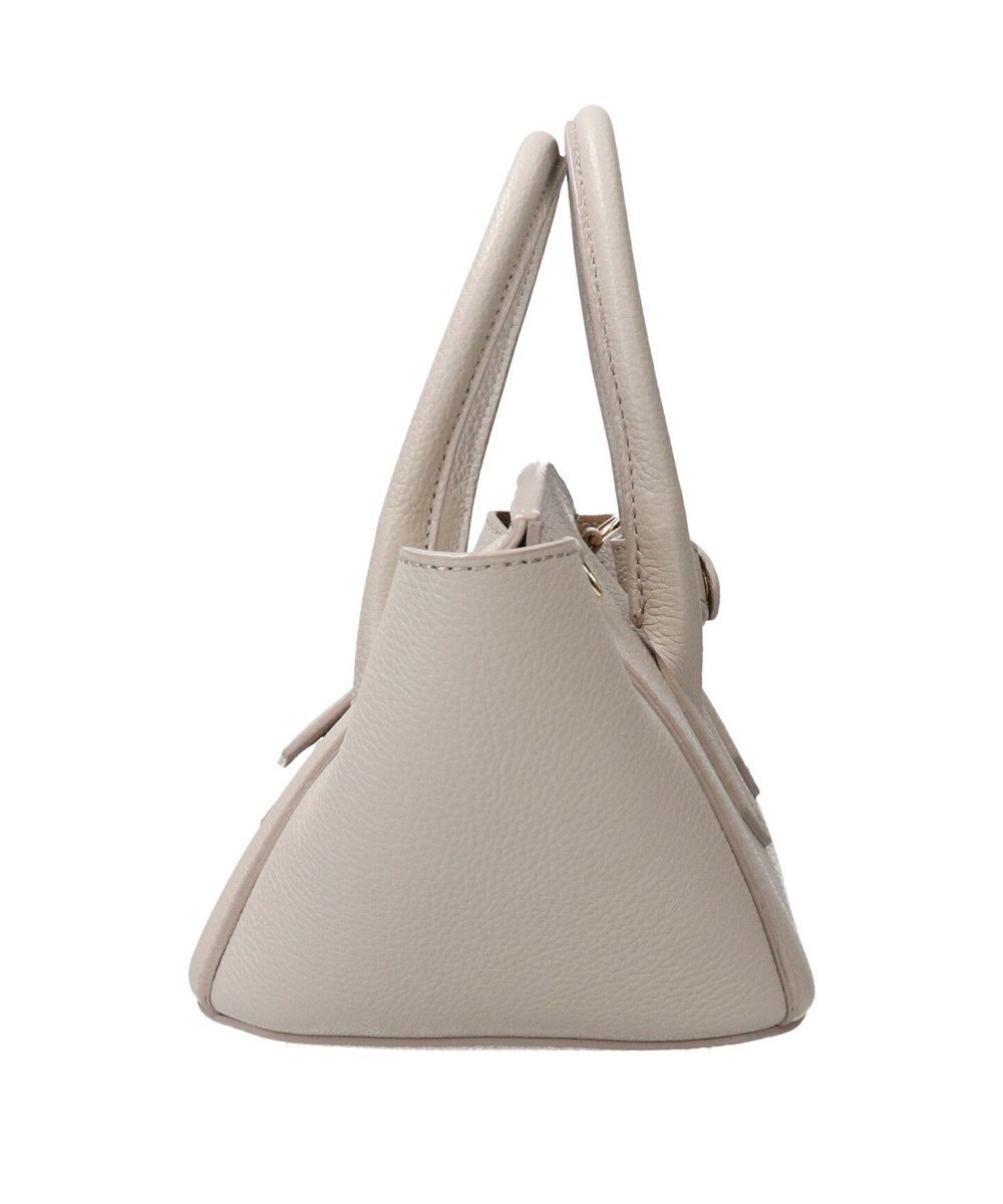 INTER-CHAUSSURES 【Christian Villa】レザーワイドハンドバッグ 