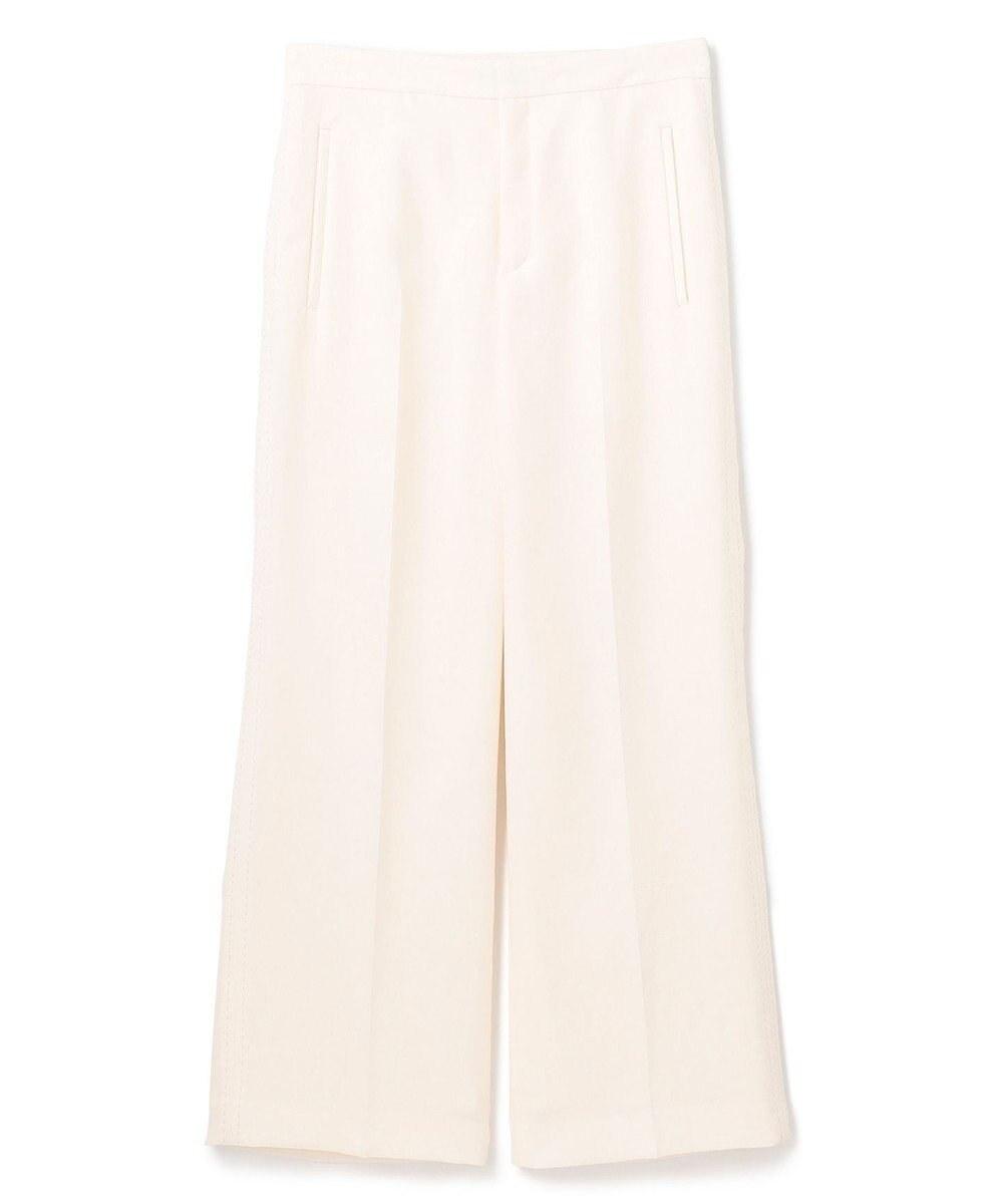 BEIGE， 【洗える】CAROLE / リネンライクフルレングスワイドパンツ 