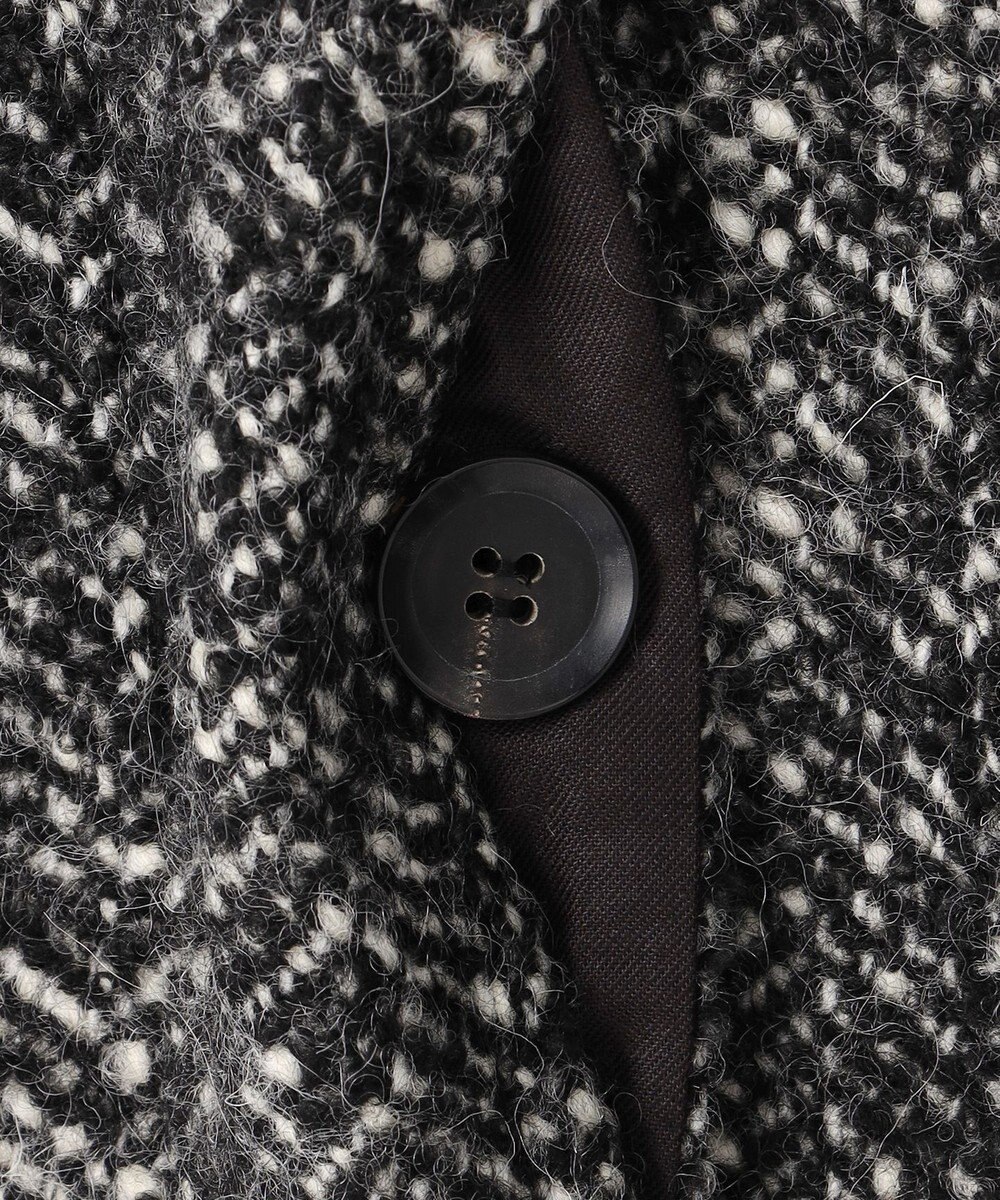 BEIGE， ROBY / フェイクレザーツイードコート 