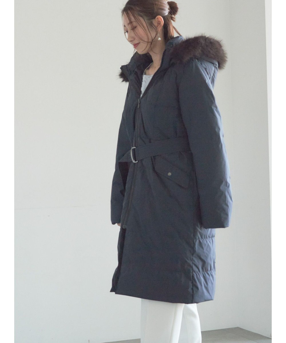 Te chichi 【宮本茉由着用】フードロングダウンコート 