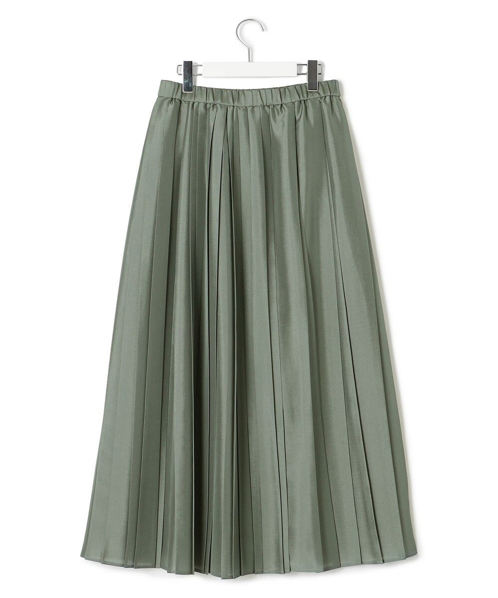 23区 【洗える】シアーコンビ プリーツ スカート 