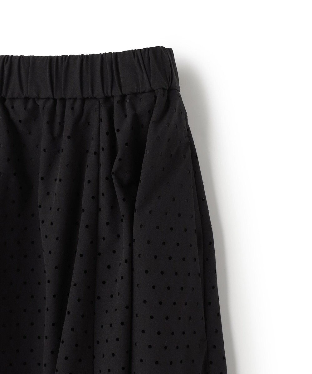 UNFILO L 【セットアップ着用可/ウエストゴム】FINE MOVE パンチング ドット スカート 