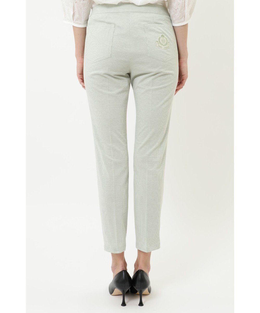 DAKS コットンリネンストライプパンツ 