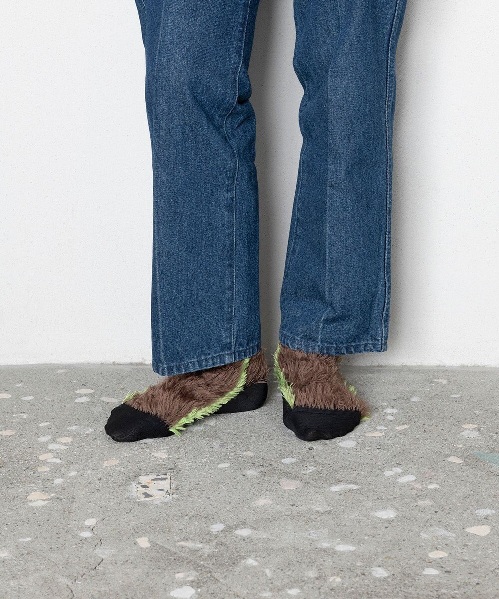 TRICOTE サイドラインフェイクファーソックス 