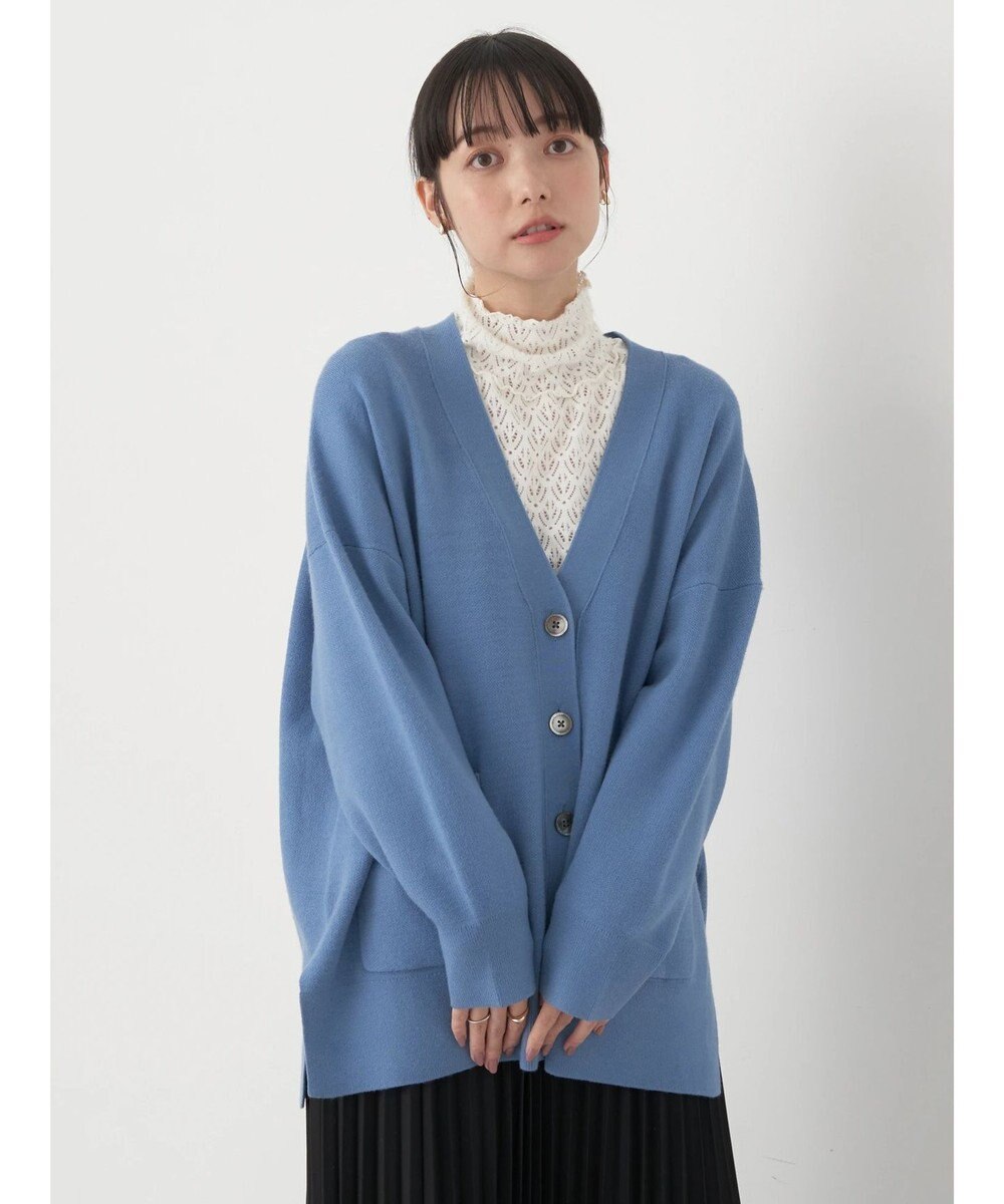 earth music&ecology やわらかタッチＶネックカーディガン 