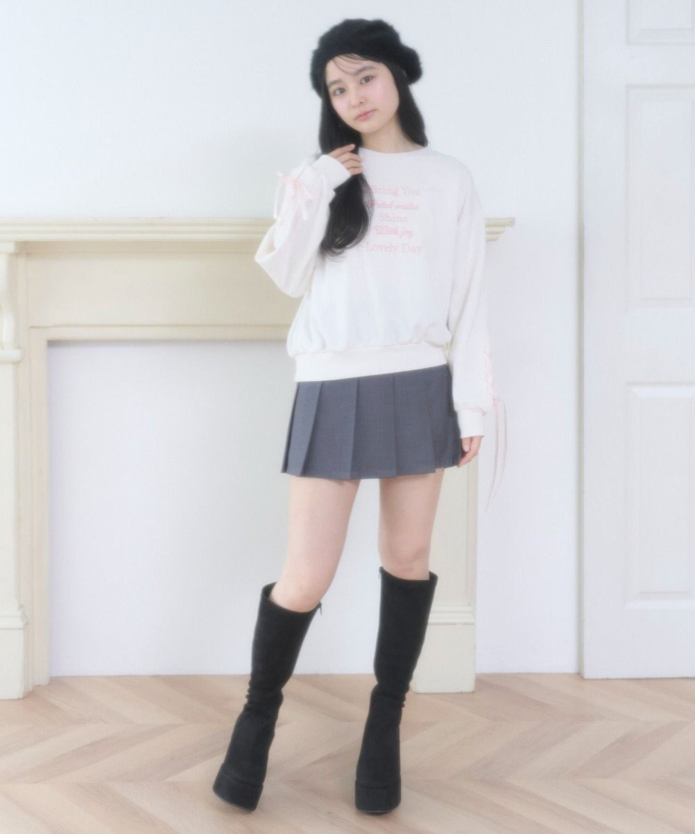 WEGO レースアップリボンスウェット 