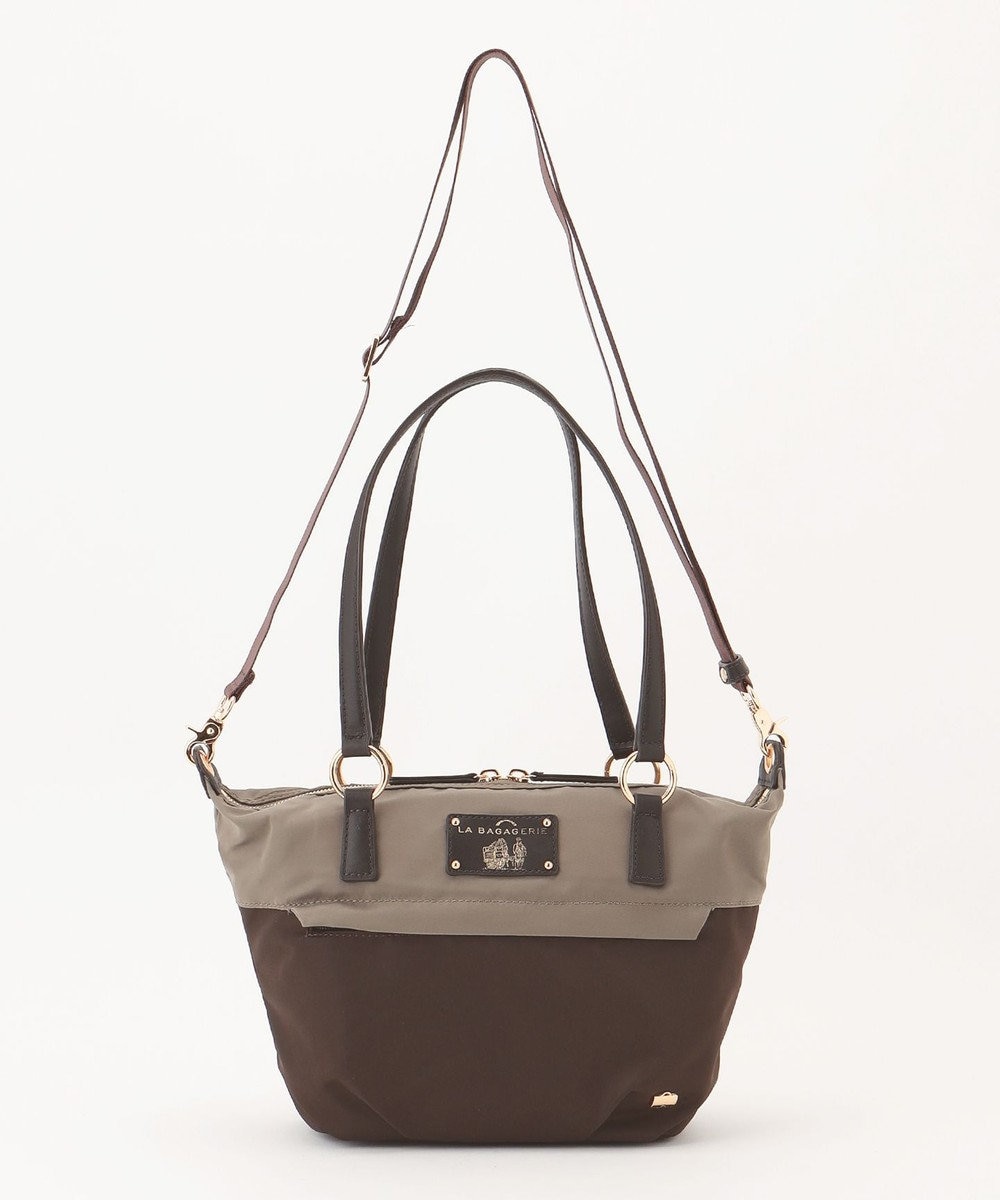 LA BAGAGERIE ウォータープルーフナイロン　2WAYハンドバッグ 