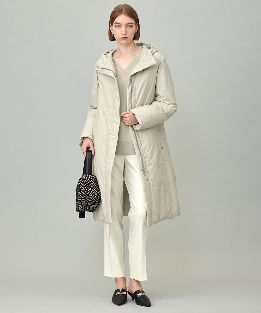 ICB L 【WEB＆一部店舗限定・撥水加工】ADSダウン  フーデットロングコート 