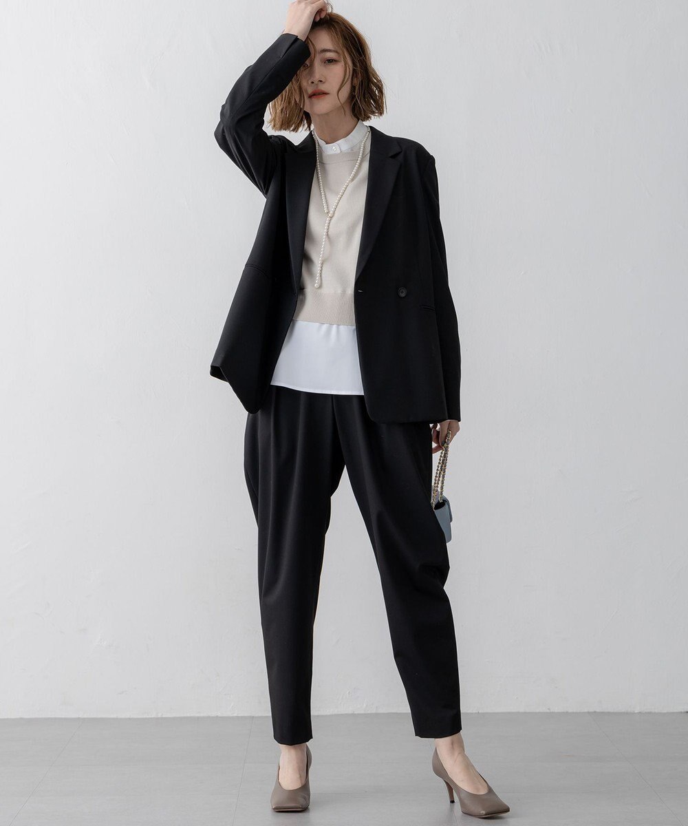 23区 S 【セットアップ対応/洗える】ライトクロス コクーン パンツ 