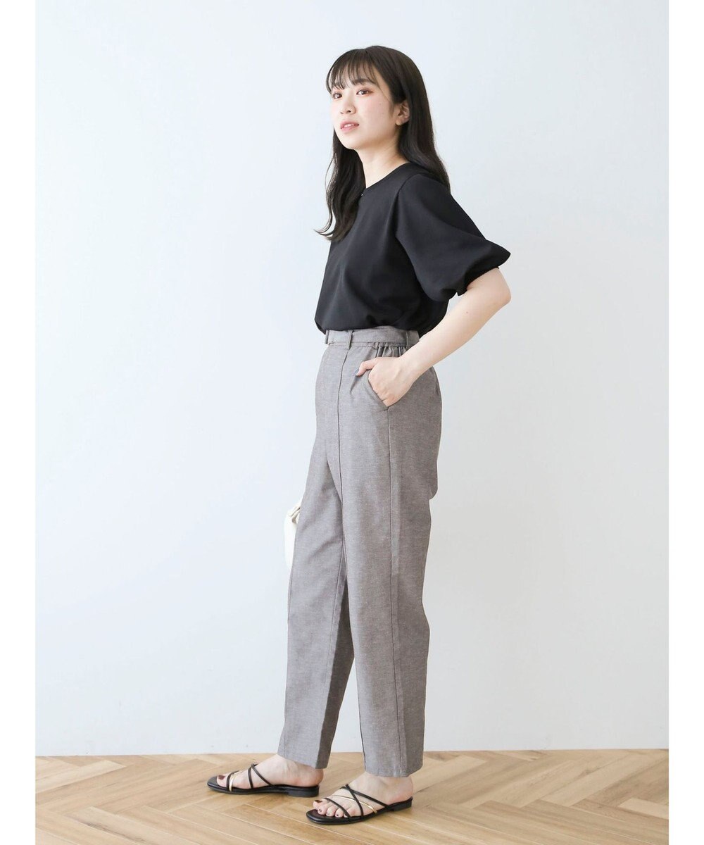 Green Parks パフ５分袖ニットプルオーバー 