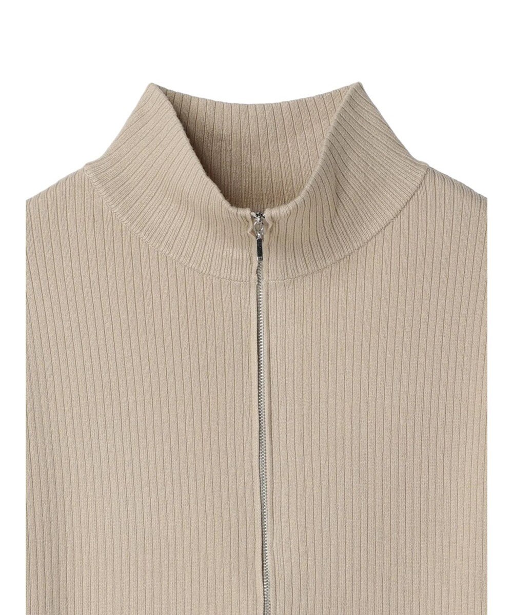 Green Parks ＺＩＰ付きリブニットベスト 