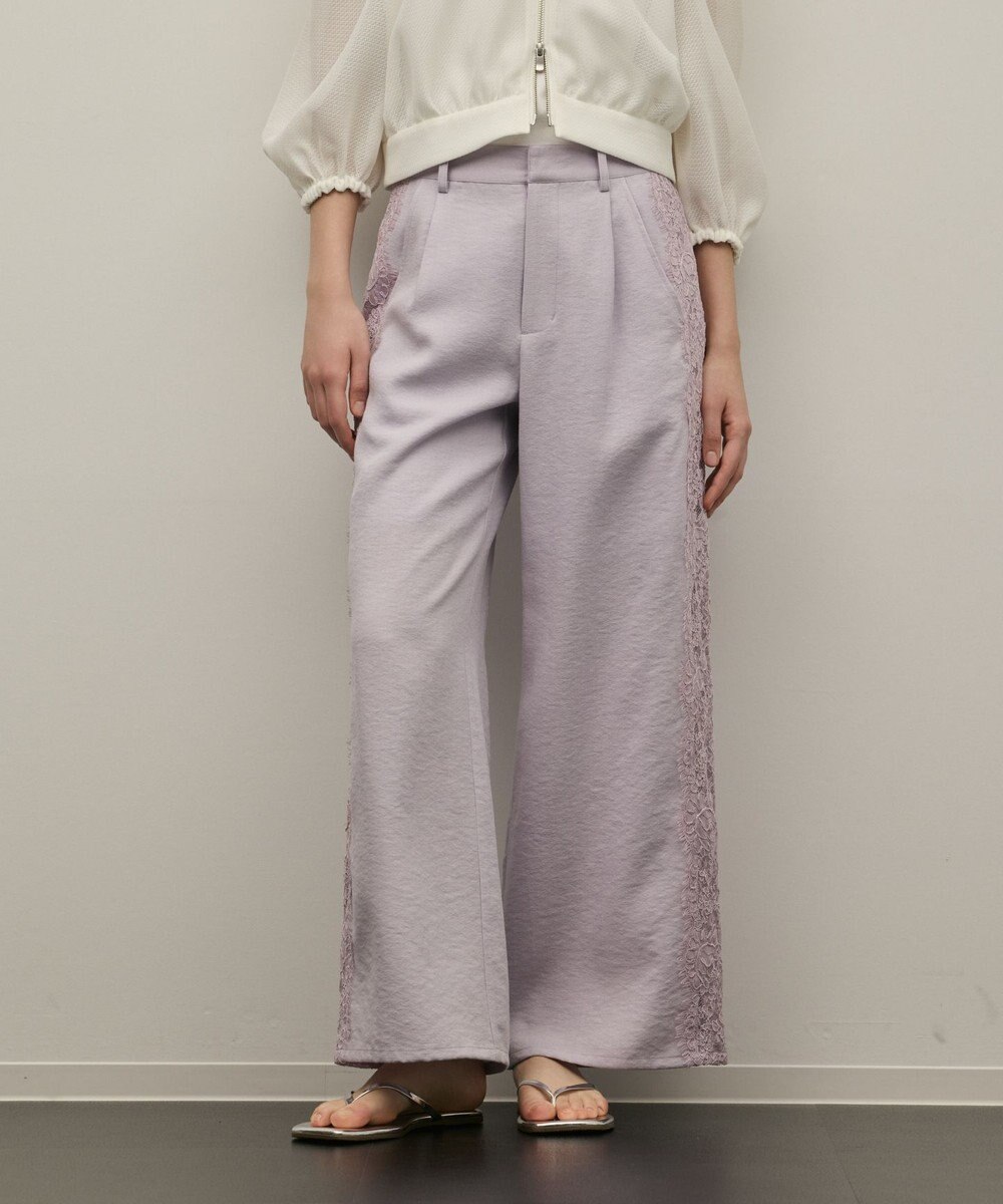 GRACE CONTINENTAL サイドレースパンツ 