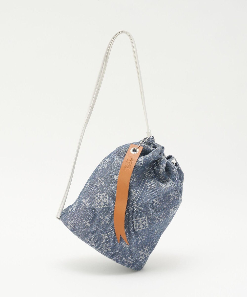 russet デニムジャガード3WAY巾着バッグ(CE-1688) 