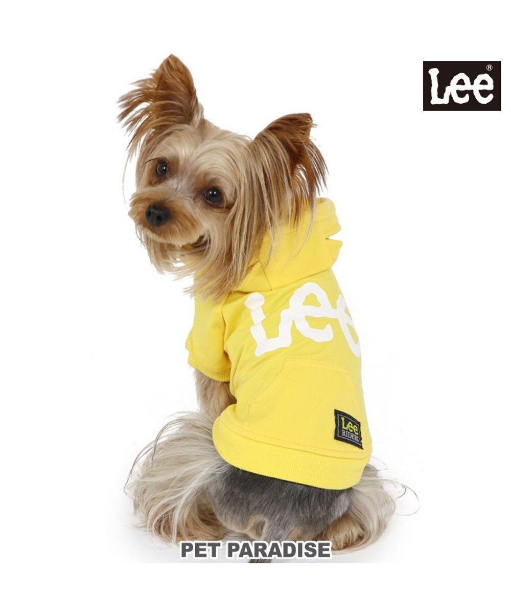 PET PARADISE 犬の服 犬 服 秋冬 Ｌｅｅ パーカー 【小型犬】 白 ロゴ レッド イエロー 