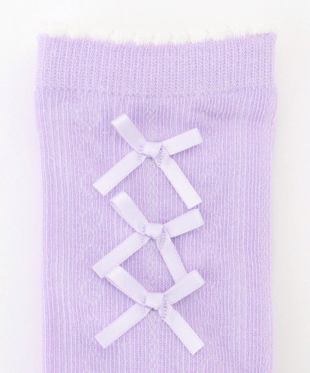 ANY KIDS サイドリボン ハイソックス 