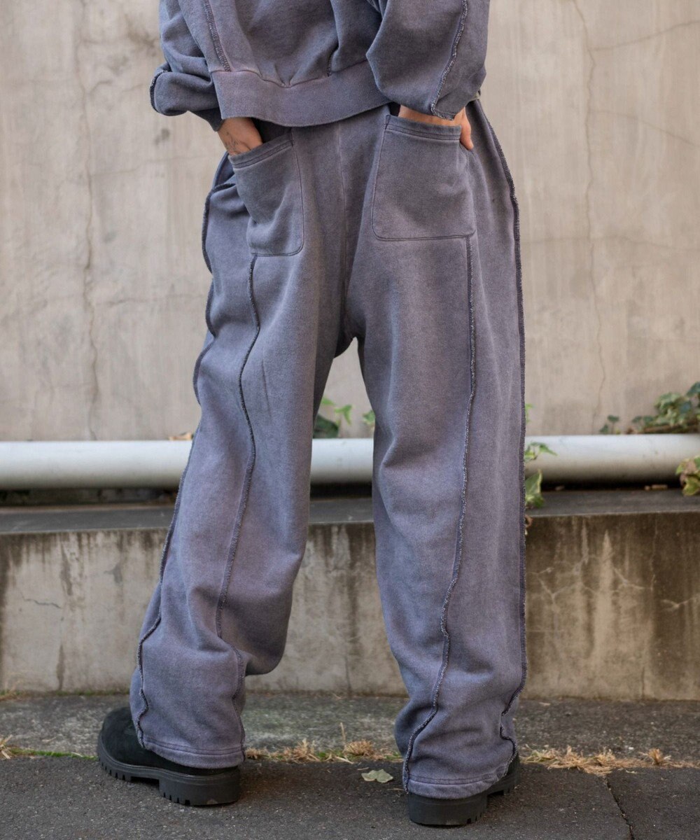 WEGO 【ユニセックス着用ITEM/ウエストゴム】スウィッチングスウェットパンツ 